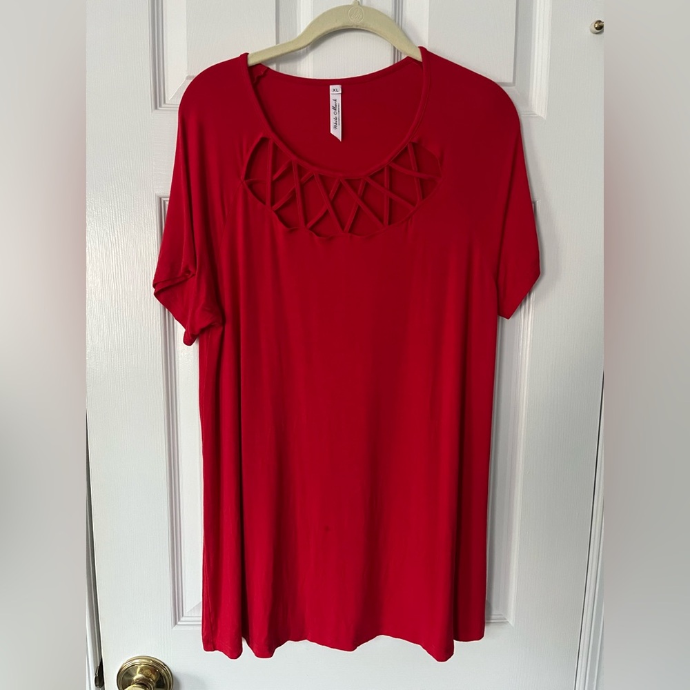 Ladies red top